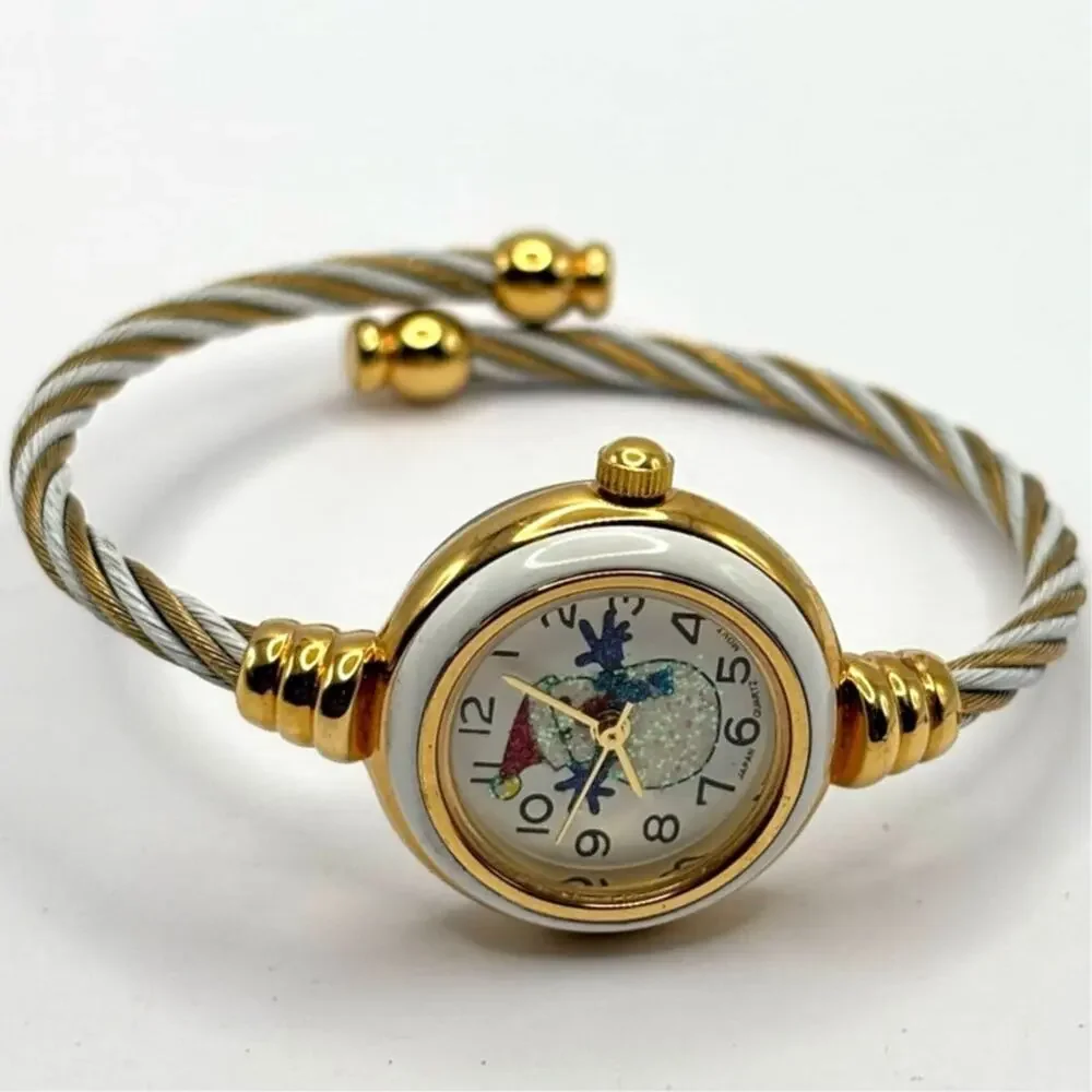 Gold Snowman Watch